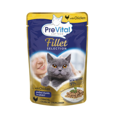 PreVital pisică pliculeț 85 g - Filet Selection pisică cu pui