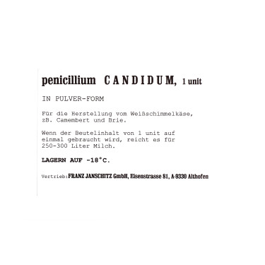 Cultură pentru brânzeturi cu mucegai alb (Penicillium Candidum)
