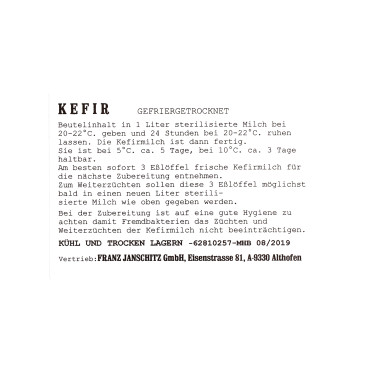 Cultură de kefir