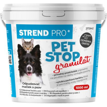 Strend Pro PET STOP repelent, granule, 1000 ml, repelent natural pentru câini și pisici