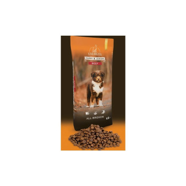 Hrană premium pentru câini, căței și juniori, vită, 12 kg