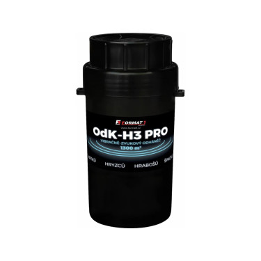 OdK-H3 PRO Alungător de cârtițe, sperietor pentru cârtițe, șoareci de apă și șoareci de câmp VIBRAȚII - SUNET - Combinație de unde acustice și vibrații mecanice, acoperire aprox. 1300 m2