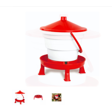 Găleată de adăpat pentru păsări de curte, cu suport, 15 l - GAUN 12043