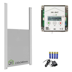 Set automat de deschidere și închidere pentru coteț de găini JOSTechnik HK-Bat 23x34 D, bunuri second-hand