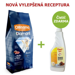 Granule pentru câini Diamant Dog Adult Chicken 15 kg + DETERGENT GRATUIT