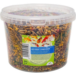 KOI Mix cu insecte - Hrană completă pentru pești de iaz și crapi KOI 800 g