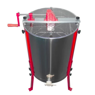 Extractor manual de miere cu 3 rame, oțel inoxidabil, second-hand