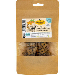 Recompense pentru câini - Viermi de făină de cerb cu turmeric 100 g