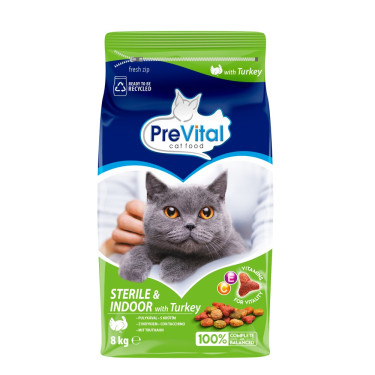 PreVital Cat Granule sterile de curcan 8 kg
