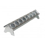 Hrănitoare de metal pentru păsări - 30 cm - orificii rotunde