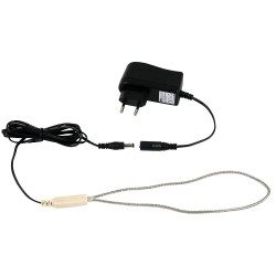 Cablu de încălzire 24 V / 10 W cu adaptor, conductor din oțel inoxidabil