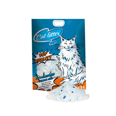 Așternut pentru pisici cu gel de silice Așternut pentru pisici 7.5 liter