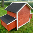 Coteț de găini și adăpost pentru gâște din lemn, cu sau fără incintă GRAZ, 1710x900x1130 mm