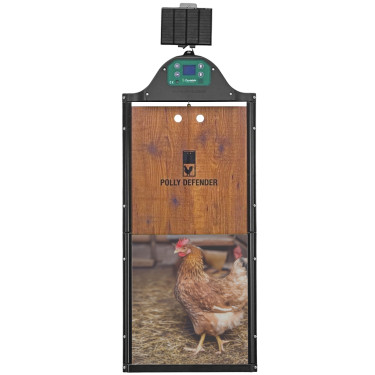 Ușă automată pentru coteț de găini Polly AutoDefender - completă