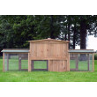 Cușcă din lemn pentru iepuri, 2480x520x900 mm