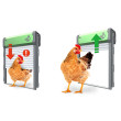 Ușă rulantă automată pentru coteț de găini HHD-0865 – solară, 4 moduri de funcționare