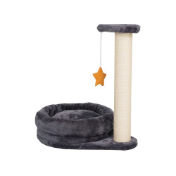 Stâlp de zgâriat pentru pisici 2 în 1 - Sarah, 40x30x43 cm