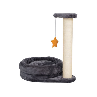 Stâlp de zgâriat pentru pisici 2 în 1 - Sarah, 40x30x43 cm