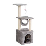 Stâlp de zgâriat pentru pisici Silvie, 30x30x90 cm