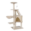 Stâlp de zgâriat pentru pisici cu niveluri multiple și jucării - Rosalia, 49x40x118 cm