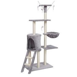 Stâlp de zgâriat pentru pisici Aria, 50x34x139 cm