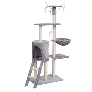 Stâlp de zgâriat pentru pisici Aria, 50x34x139 cm