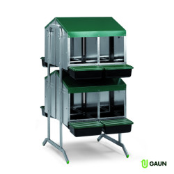 Cuibar pentru găini ouătoare GAUN 10135 cu coș de colectare a ouălor – 8 locuri, cu picioare