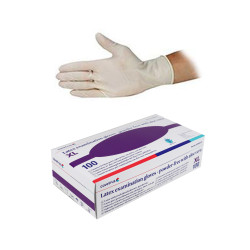 Mănuși CVET non-standard din latex XL/100 buc fără pudră, cu aloe