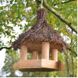 Alimentator de păsări din lemn Sweet home