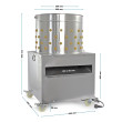 DEPLUMĂTOR PĂSĂRI - 2000 W -  60 cm | PÂNĂ LA 15 KG