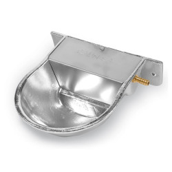 Adăpator de nivel pentru câini, oi, capre GAUN 71001 - 1,25 l aluminiu, cu suport de perete