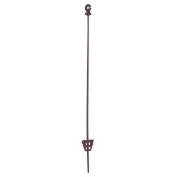 Tijă metalică cu izolator circular pentru gard electric - 106 cm