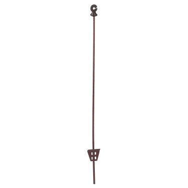 Tijă metalică cu izolator circular pentru gard electric - 106 cm