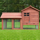 Cușcă din lemn pentru iepuri BEROUN, 1560x880x980 mm