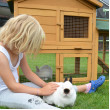 ÎNTORS! Casa de iepuri din lemn BOSKOVICE, 1470x530x850 mm
