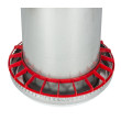 AGROFORTEL Alimentator tub galvanizat - 18 kg - inel anti-poluare