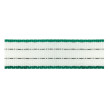 Bandă pentru garduri electrice, lățime 20 mm, 200 m, verde-alb