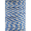 Cablu pentru gard electric, diametru 6 mm, alb-albastru