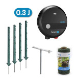 Set gard electric de grădină pentru câine, pisică, iepure - alimentare de la rețea - cablu 100 m