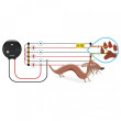 Set gard electric de grădină pentru câine, pisică, iepure - alimentare de la rețea - cablu 100 m