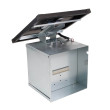 Kit de bază pentru gard solar cu cutie portabilă, controler de 10 A, panou de 100 W, consolă