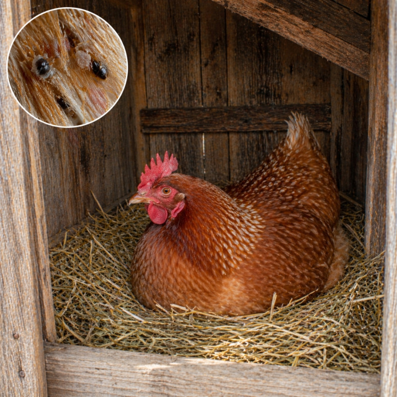 Acarienii roșii ai păsărilor în coteț: cum să lupți împotriva lor