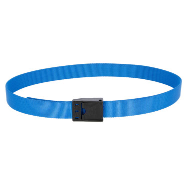 Guler de marcare pentru bovine cu clips, albastru, 130 cm 