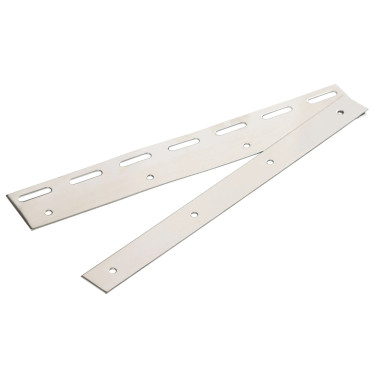 Bară de prindere și oscilantă 300 mm pentru perdea PVC, oțel inoxidabil 