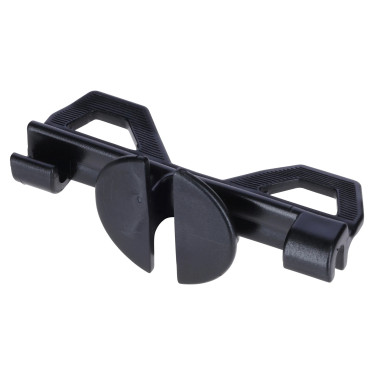 Întinzător pentru frânghie/sârmă, negru, plastic, 5 buc. 