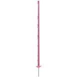 Stâlp de plastic pentru gard electric, 156 cm, roz