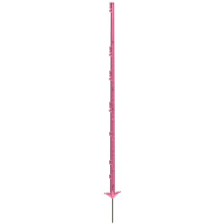 Stâlp de plastic pentru gard electric, 156 cm, roz