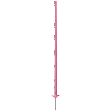 Stâlp de plastic pentru gard electric, 156 cm, roz