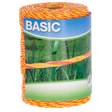 Sfoară pentru gard electric BASIC 250 m, 3 x 0,20 mm Niro, galben/portocaliu