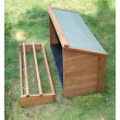 Biban și cuib pentru păsări de curte, 85 x 37 x 48 cm